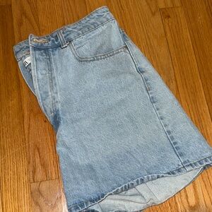 Zara Light Blue Jean Shorts